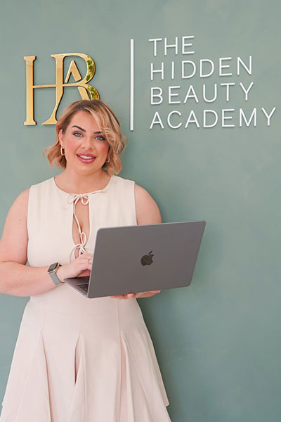Amy owner of The Hidden Beauty Room in Shelford, Cambridge